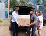 Более 12 тонн гуманитарной помощи доставили астраханские активисты в новые территории
