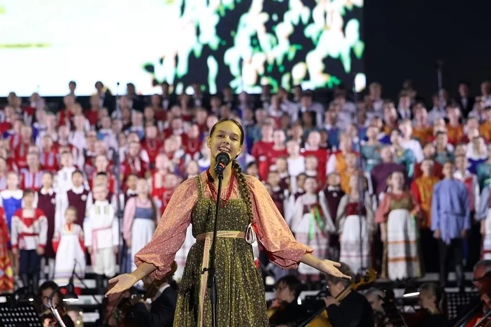 Владимир Путин поприветствовал участников фестиваля «Поют дети России», собравшихся в Астрахани на финал 