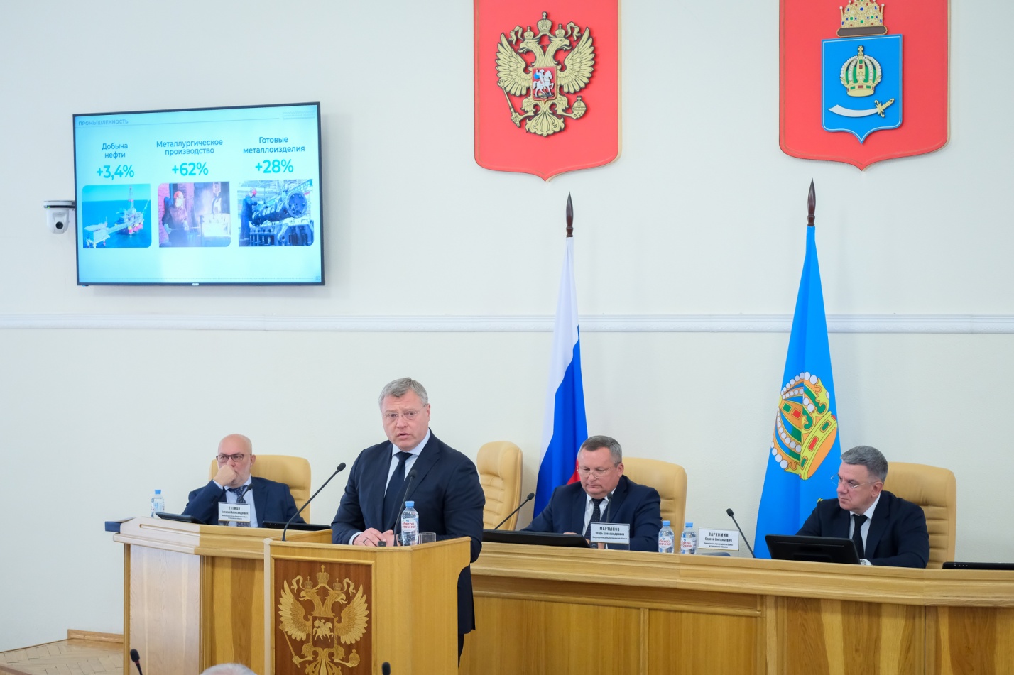  Игорь Бабушкин отчитался перед депутатами о работе правительства Астраханской области 