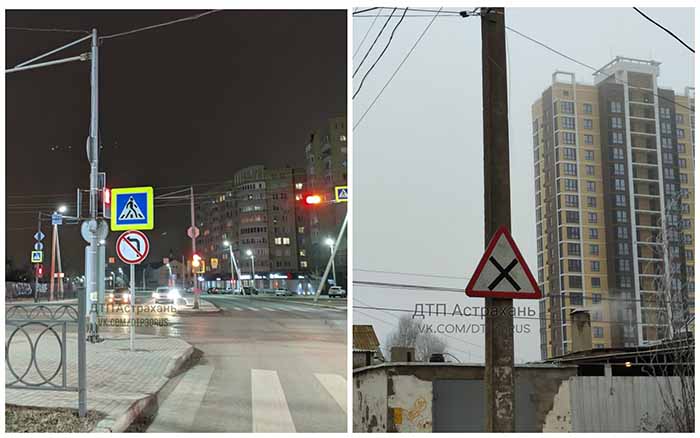 В центре Астрахани установили новые дорожные знаки