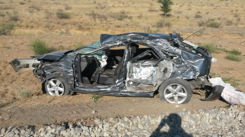 Под Астраханью столкнулись иномарка и «Камаз»: пострадал водитель легковушки