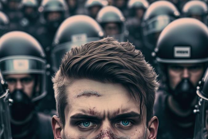 Астраханец бил полицейского ногой, не стерпев замечания. Теперь проходит подозреваемым