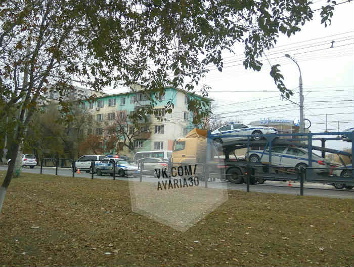 В Астрахани новые машины для ГИБДД попали в аварию