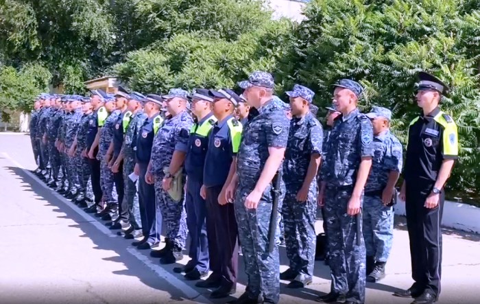 Сводный отряд астраханской полиции отправился в служебную командировку в Ростовскую область