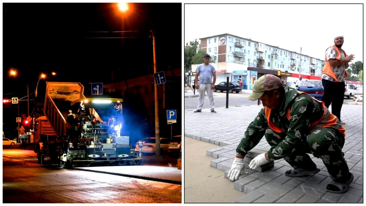 В Астрахани продолжается полномасштабный ремонт автодорог