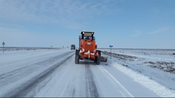 Астраханские трассы очистили от снега