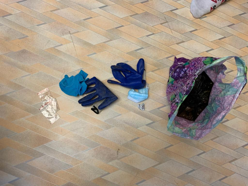 Астраханка во время прогулки со своими детьми делала закладки 