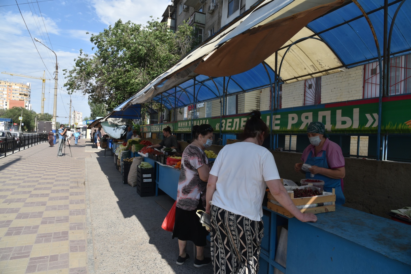 В Астрахани официально заработали «Зеленые ряды» 
