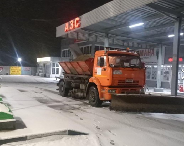 Север Астраханской области засыпало снегом