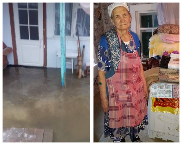 В центре Астрахани одинокая женщина - ветеран труда едва не тонет в собственном доме