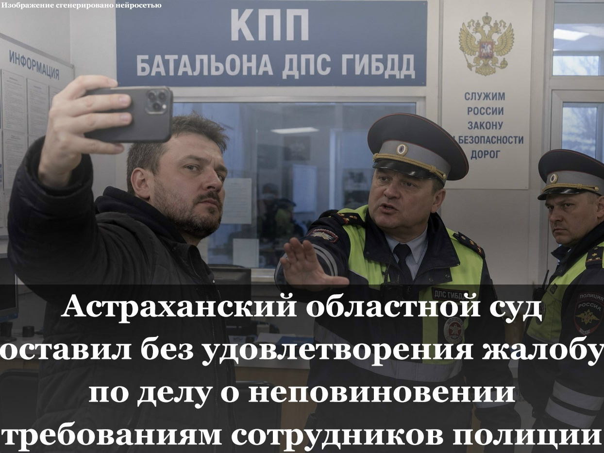 Астраханец заплатит штраф за видеосъемку в помещении ГИБДД