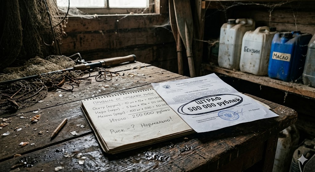 В Астраханской области три браконьера получили по 5 лет за краснокнижный улов