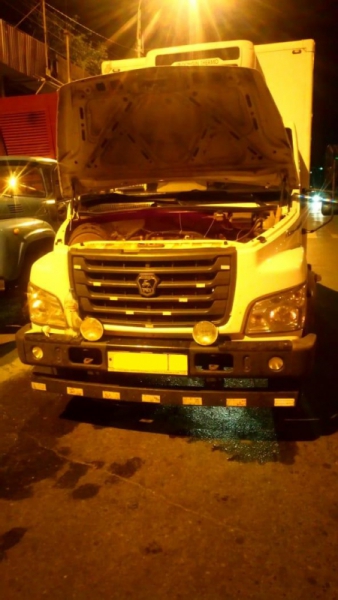 На новом мосту в Астрахани вспыхнула "ГАЗель"