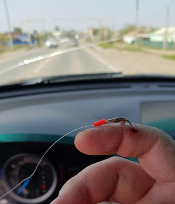 Астраханка поймала на крючок своего мужа. В прямом смысле