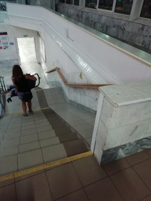 В Астрахани засняли пандус не для людей