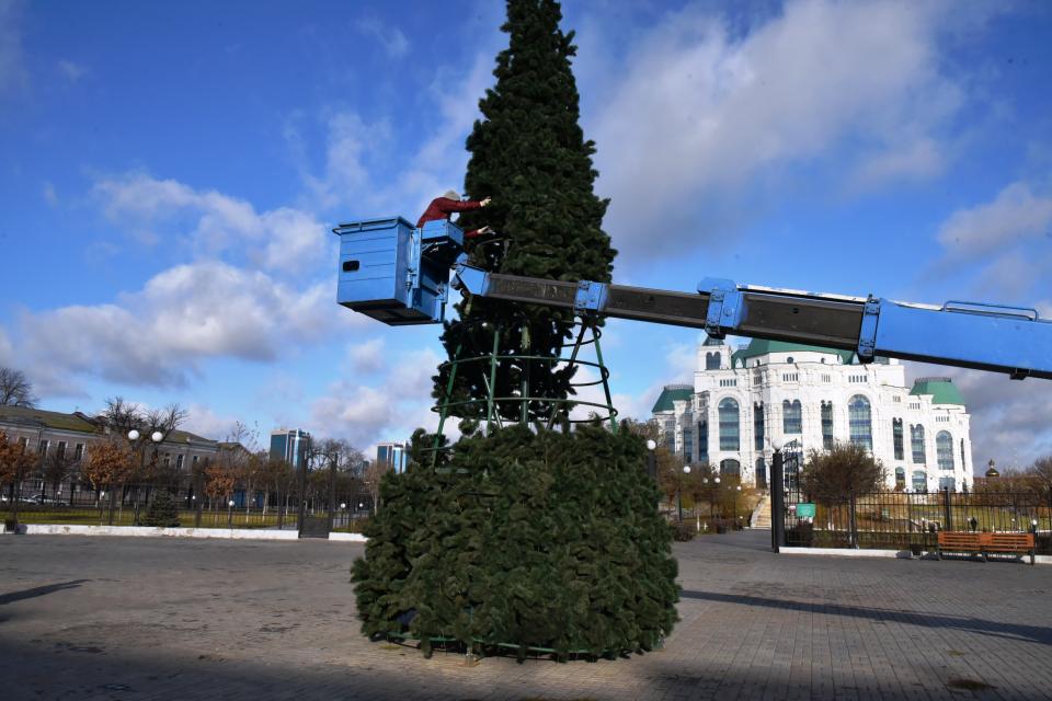 Где в Астрахани установят елки к Новому году?