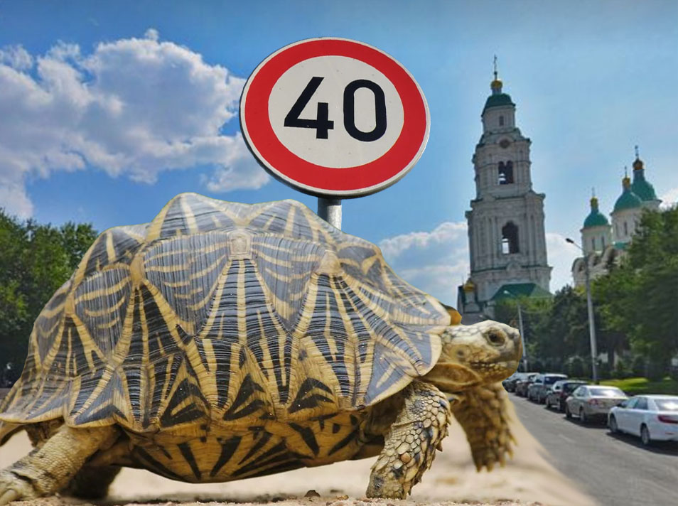 В центре Астрахани могут снизить разрешенную скорость до 40 км в час