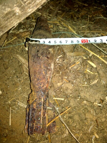 В Астраханской области обнаружили снаряд времён ВОВ 