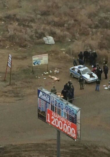 Фото с места задержания боевиков в Астрахани (18+)