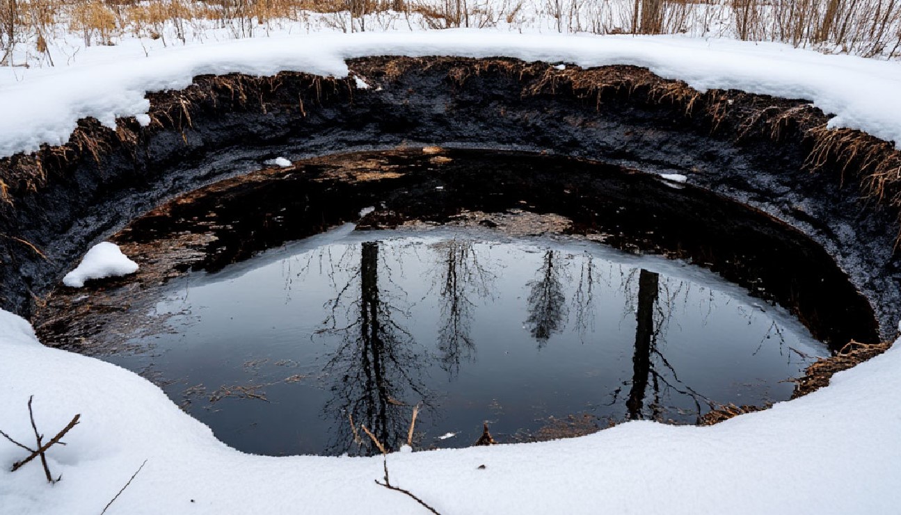 Жуткую находку обнаружили на севере Астраханской области в мазутной яме