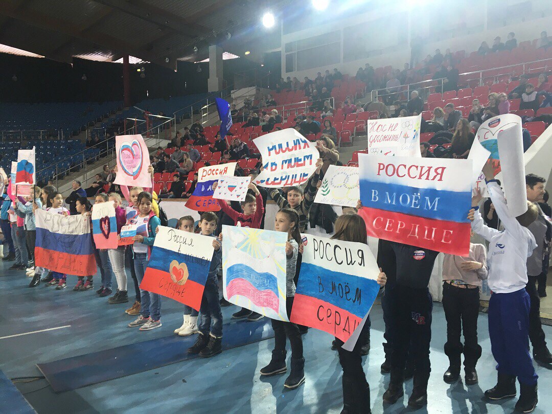 В Астрахани поддержали олимпийцев акцией «Россия в моем сердце!»