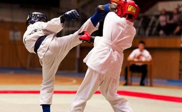 Юные астраханцы провели товарищескую встречу по рукопашному бою