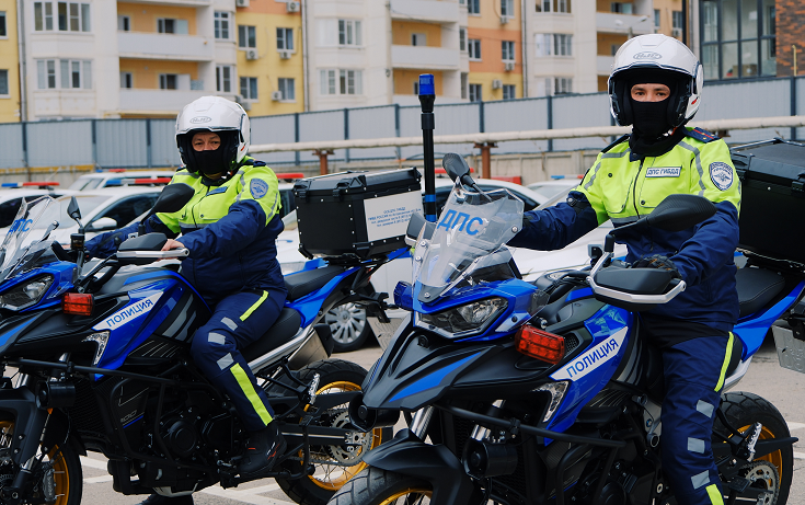 Астраханские автоинспекторы пересели на патрульные байки