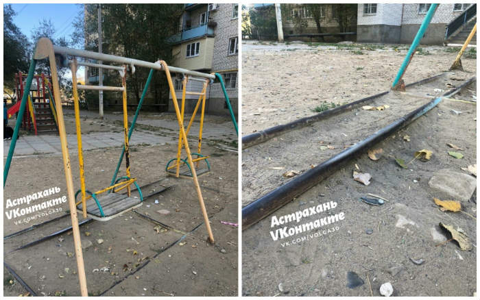 Еще один несчастный случай произошел на детской площадке в Астрахани