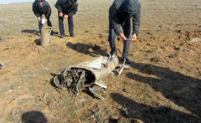 Ракета с астраханского полигона упала  в Казахстане