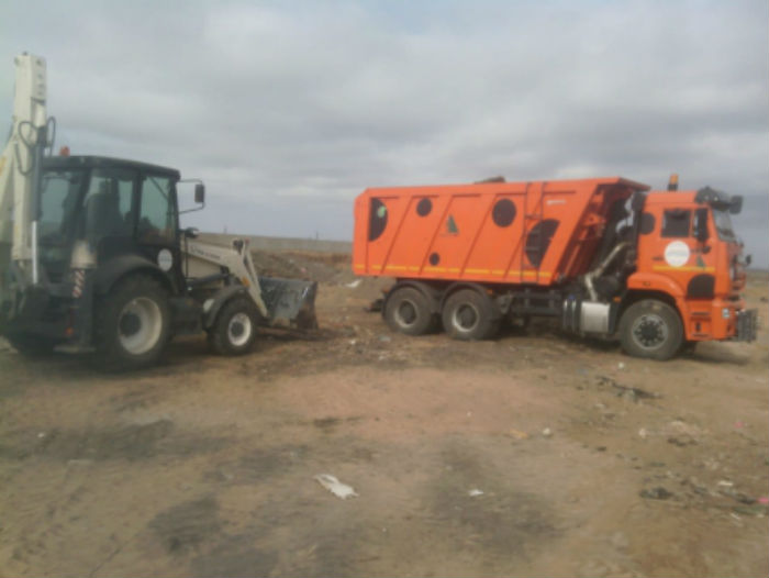 На Фунтовском полигоне под Астраханью ликвидируют очаги тления