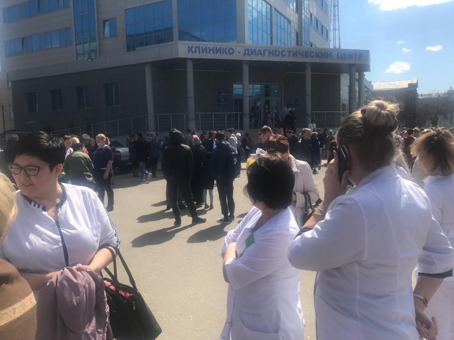 В Астрахани эвакуировали Александровскую больницу