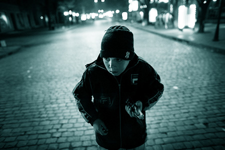 5-летний мальчик гулял по ночным астраханским улицам