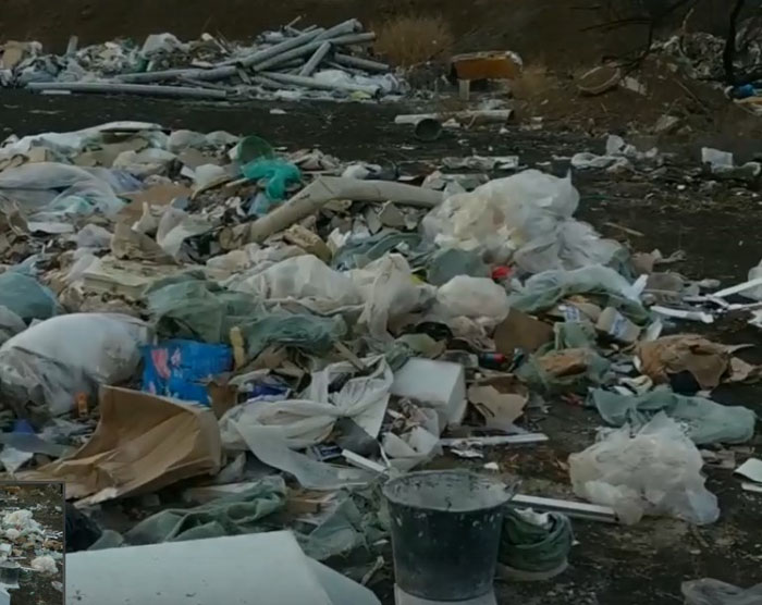 Рядом с новым ковид-госпиталем в Астрахани обнаружили большую свалку строительных отходов