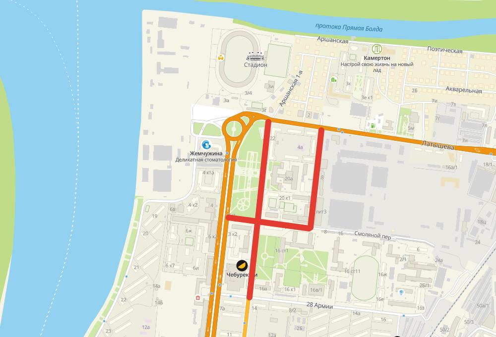 Внимание! Ограничение движения на ул. Татищева и пер. Смоляной в Астрахани