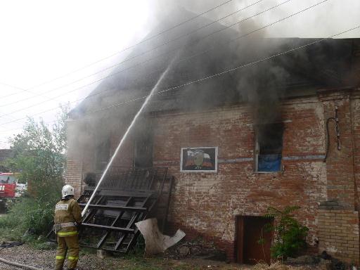В Астрахани произошел крупный пожар
