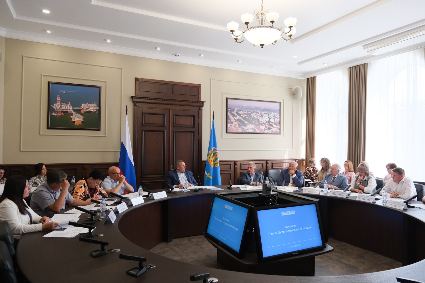 Совет Думы Астраханской области утвердил проект повестки дня заключительного заседания седьмого созыва