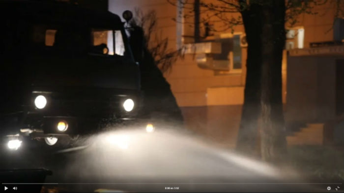 В Астрахани военные продезинфицировали еще одну больницу, рынок и торговые центры