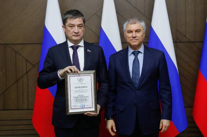 Ринат Аюпов отмечен благодарностью председателя Государственной Думы