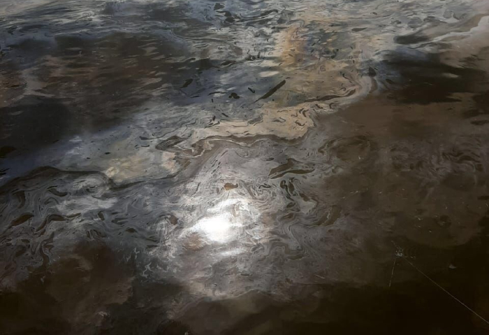 Под Астраханью обнаружили загрязнение реки Бахтемир нефтью