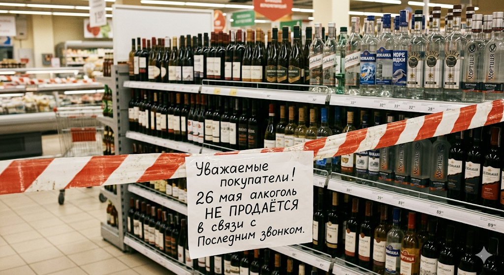 На территории Астраханской области 26 мая вводится «сухой закон»