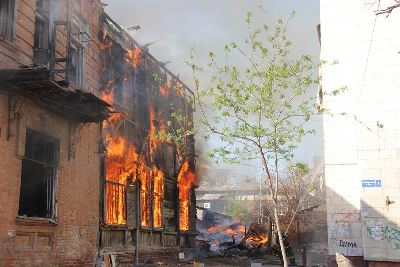 В Астрахани сгорело два дома-памятника