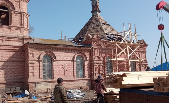 Под Астраханью восстанавливают вековой храм святителя Николая Чудотворца