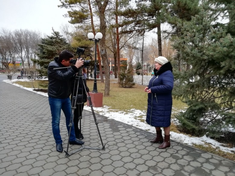 Астраханка снимается в фильме на телеканале "Звезда"