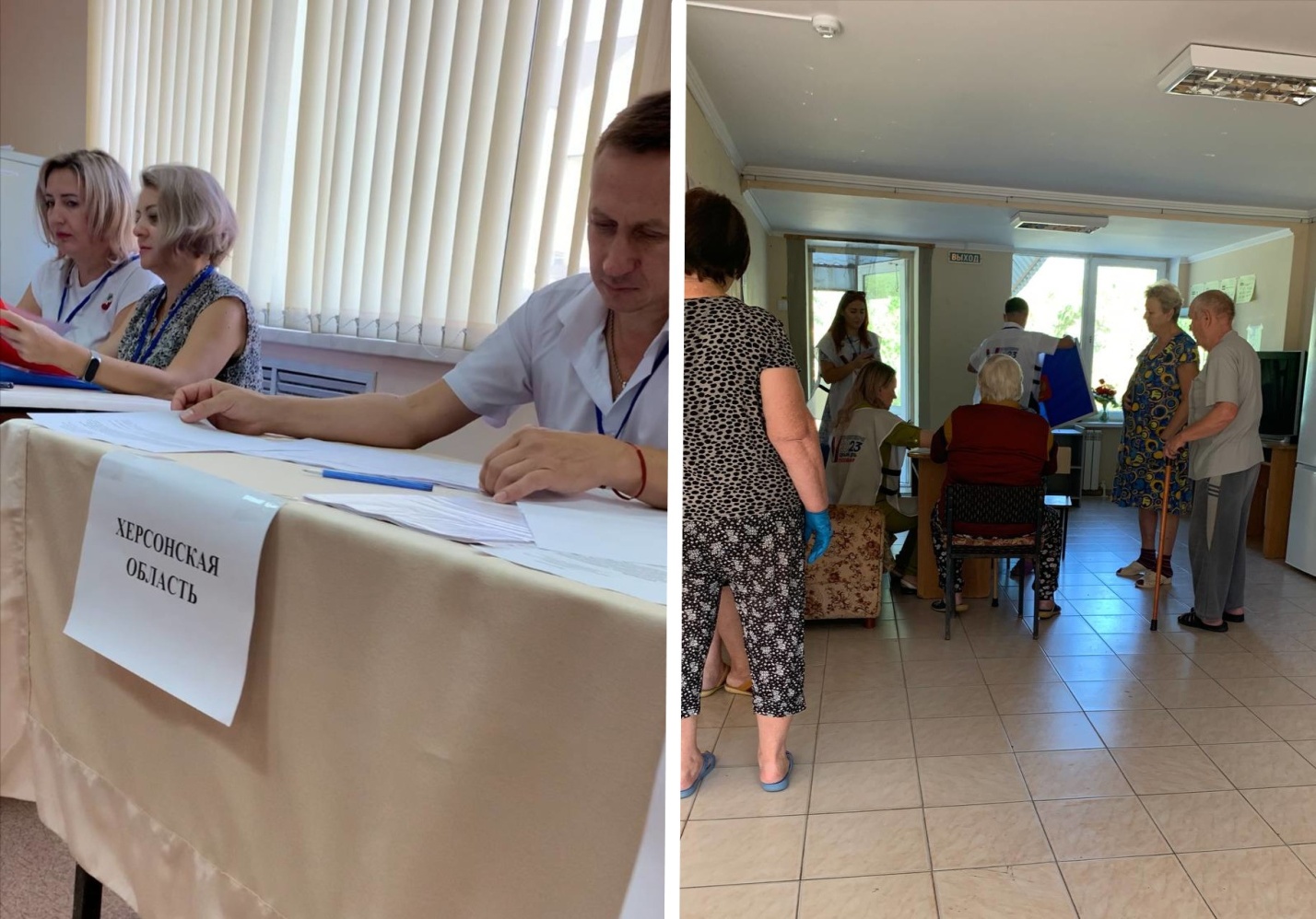 В Астрахани продолжает работу избирательный участок для жителей новых территорий России