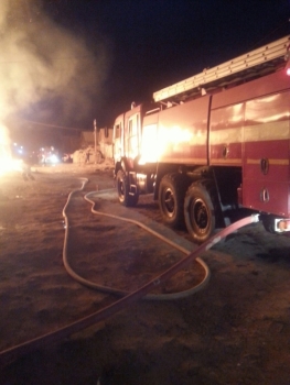 Сегодня ночью в Астрахани произошел крупный пожар