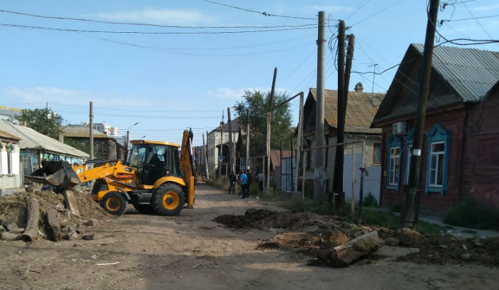 Астраханцы опасаются, что улица Каховского после капремонта останется без канализации