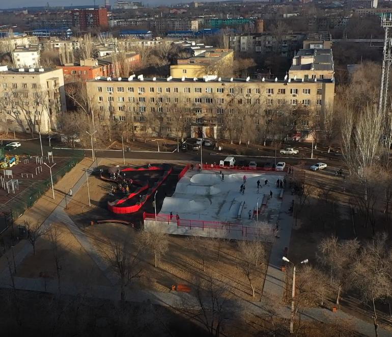 При поддержке ЛУКОЙЛа в Астрахани появился скейт-парк