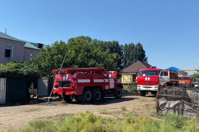 Из-за замыкания электропроводки сгорел дом под Астраханью