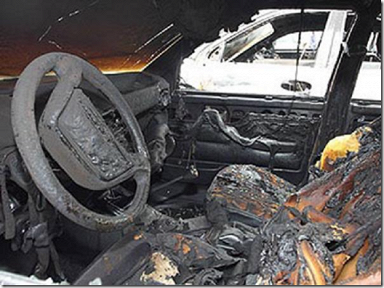 Под Астраханью сгорел еще один автомобиль