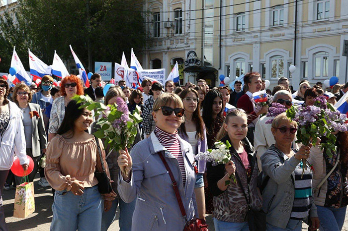 Как прошел Первомай в Астрахани: фоторепортаж